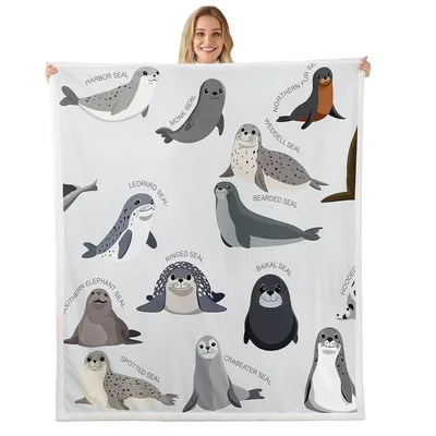Cute Seals and Penguins Blanket: A Guide to Ocean Seal Species