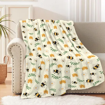 Bees and Sunflowers Pattern Blanket No. 2