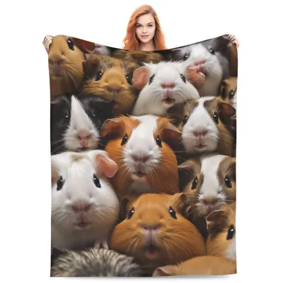 Guinea Pigs Pile Together Blanket No. 2