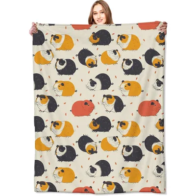 Guinea Pig Pattern Blanket: Cute Animal Lovers Throw Design
