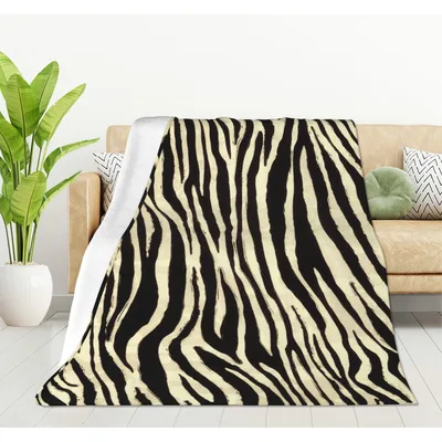 Zebra Stripe Animal Print Blanket No. 2