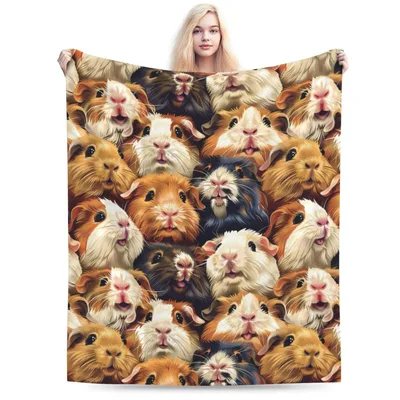 Guinea Pig Pattern Blanket No. 2 for Cavy Lovers