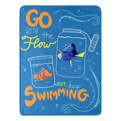 Just Keep Swimming Ocean Blanket: Go With The Flow Fish Design