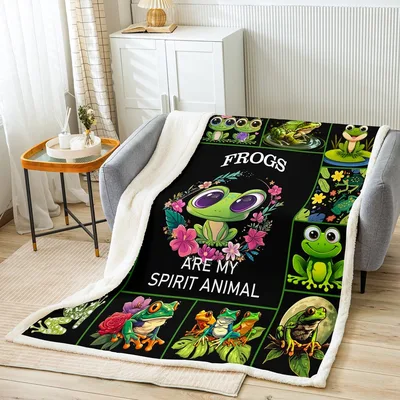 Frogs Are My Spirit Blanket: A Whimsical Amphibian Design