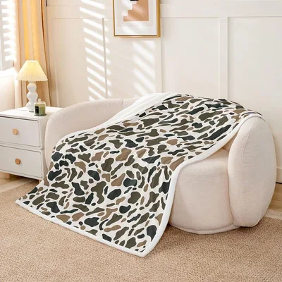 Brown Spotted Animal Print Blanket for Nature Lovers