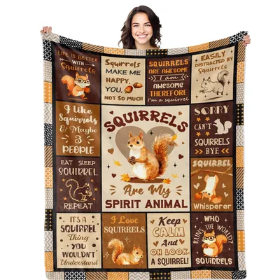 Squirrels Are My Spirit Blanket: A Patchwork of Squirrel Love