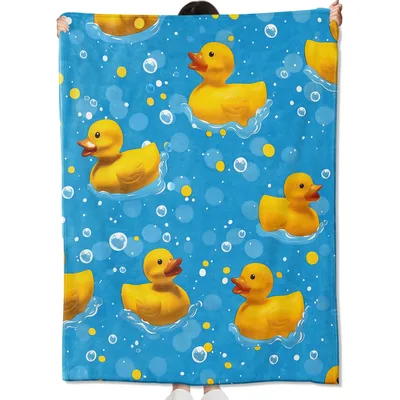 Rubber Duck Bubbles Pattern Blanket
