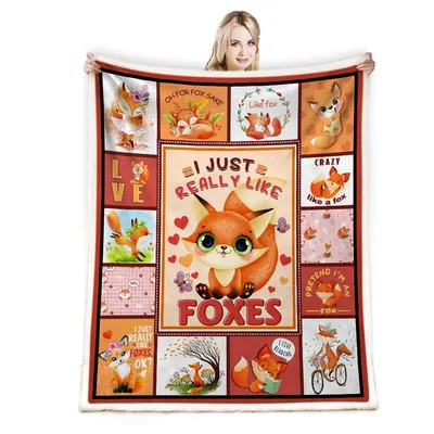I Just Really Blanket for Fox Lovers and Furry Friends