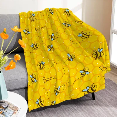 Honeycomb Bee Pattern Blanket No. 2