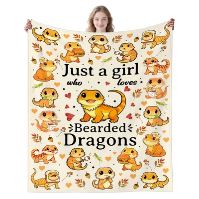 Just a Girl Blanket for Reptile Lovers