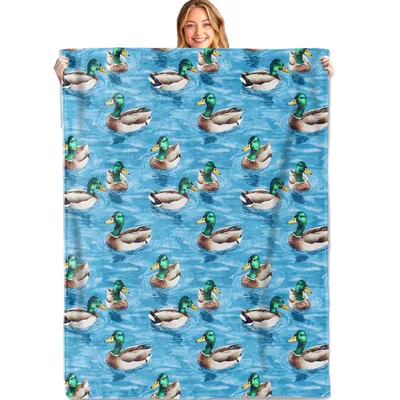 Mallard Ducks on Water Blanket No. 2 – Mallard Ducks