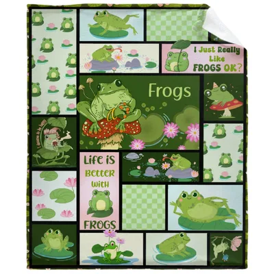 I Just Really Blanket: A Quilt-Style Design for Frog Enthusiasts