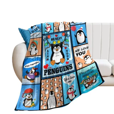Cute Penguins Pattern Blanket No. 3: Really Like Your Penguins Design