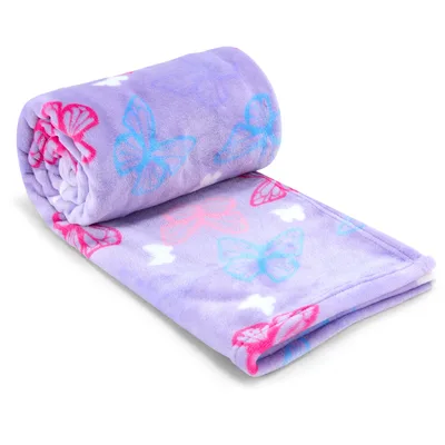 Butterfly Pattern on Lavender Blanket: Soft Flights for Cozy Naps
