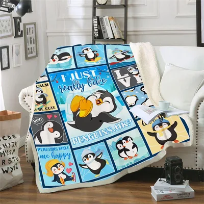 I Just Really Blanket for Penguin Lovers