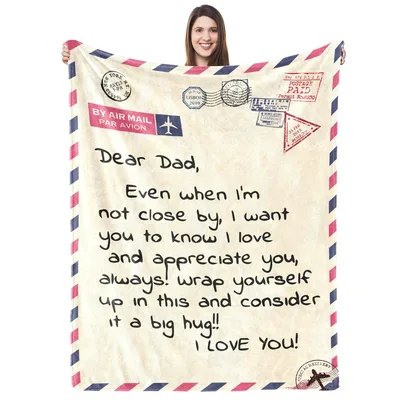 Daughter to Dad Blanket: A Letter You Can Wrap Up In