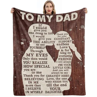 Father Daughter Blanket: A Letter to Dad in Print