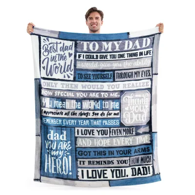 Dad Letter Blanket: A Sentimental Message of Love and Appreciation