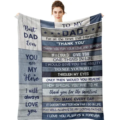 Thank You Dad Blanket: A Heartfelt Message for Dad