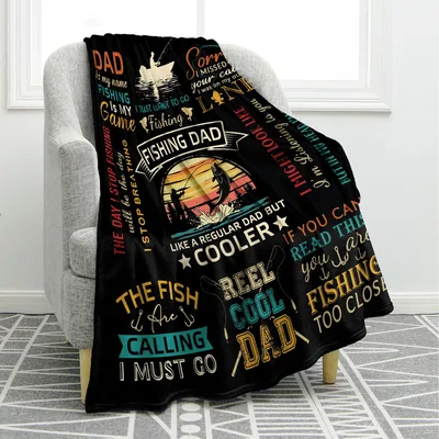 Fishing Dad Blanket: A Throw for the Angler Dad