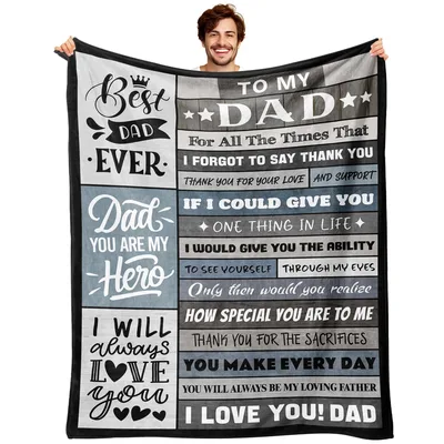 Father Thank You Blanket for the Dad Who Does It All