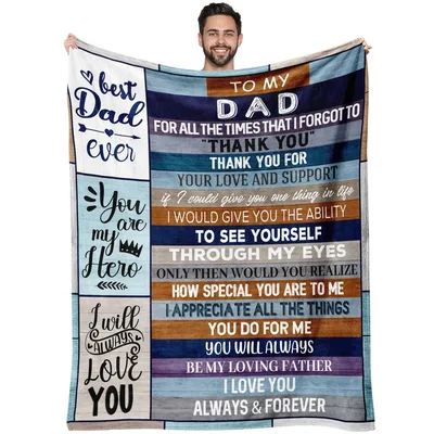Father Appreciation Blanket: A Letter of Thanks for Dad
