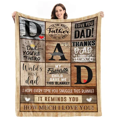 Dad Love You Blanket: A Warm Note for Dad