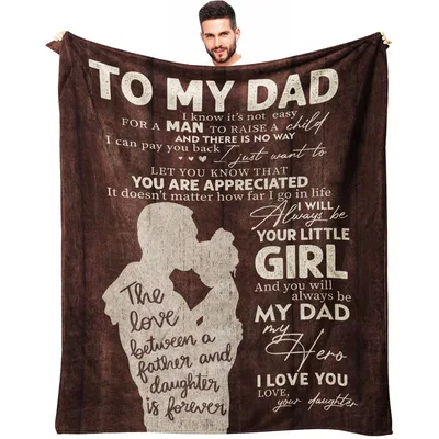Father Daughter Love Blanket: A Note for Dad