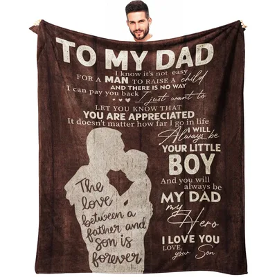 Dad from Son Blanket: A Heartfelt Thank-You Throw