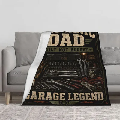 Mechanic Dad Tools Blanket: Garage Legend Design for Fix-It Fathers