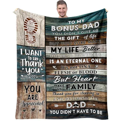 Stepdad Thank You Blanket: A Heartfelt Message for Bonus Dad