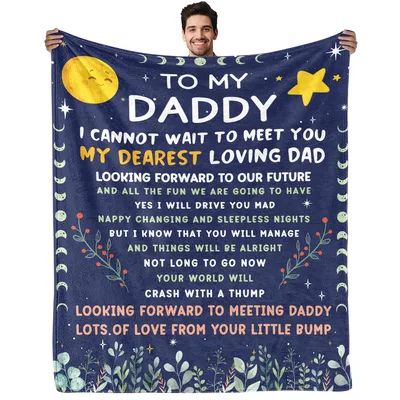 New Dad Blanket: A Letter From Your Little Bump