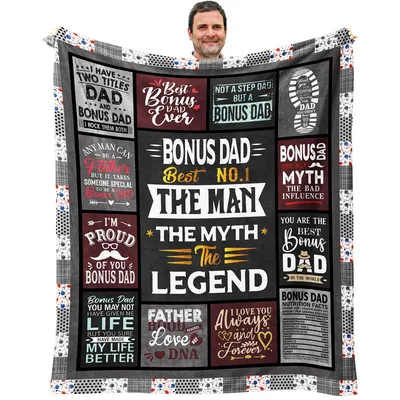 Best Bonus Dad Blanket: A Stepdad Tribute Throw