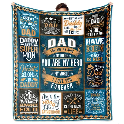 Dad You Are My Hero Blanket: Words for Dad