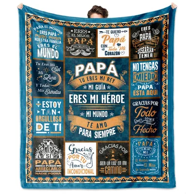 Papa Eres Mi Heroe Blanket: A Spanish Tribute to Dad