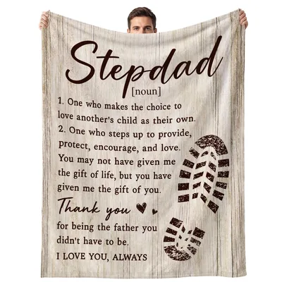Step Dad Gift Blanket: A Dictionary Definition of Love