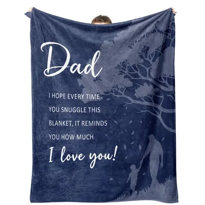 Dad Love Blanket for a Dad Who Deserves Hugs