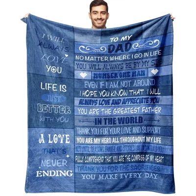 Dad Love Message Blanket: A tribute to the greatest father
