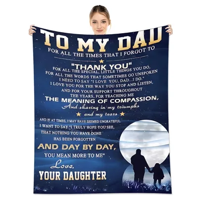 To My Dad For All Blanket: A Daughter's Thank You in Print