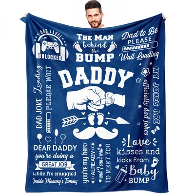 Expecting Dad Blanket: A Fleece Throw for the Soon-to-Be Father