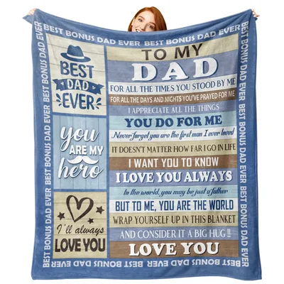 Father Day Gift Blanket: A Message Written for Dad