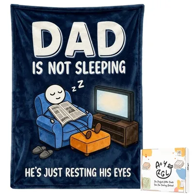 Funny Dad Nap Blanket: Dad Is Not Sleeping