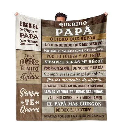 Dad Spanish Blanket: A Letter Written in Spanish