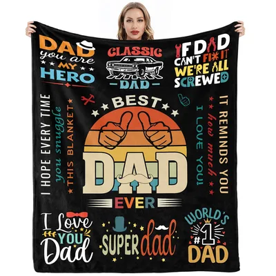 Best Dad Ever Retro Blanket: A Vintage Tribute to the Hero