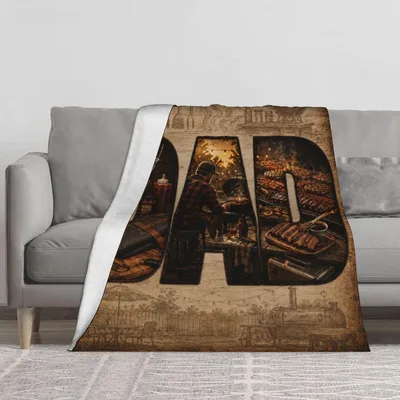 Dad Barbecue Grill Theme Blanket: The Ultimate Grilling Gift