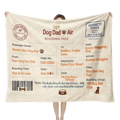 Dog Dad Air Boarding Blanket