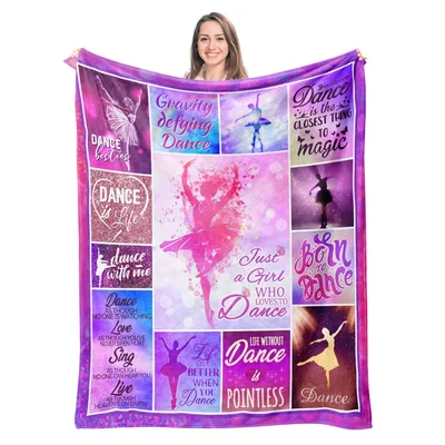 Dance Quotes Blanket for Dancers and Dance Lovers