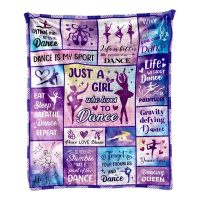 Dancing Queen Blanket: A Ballet Girl Throw for Dancers