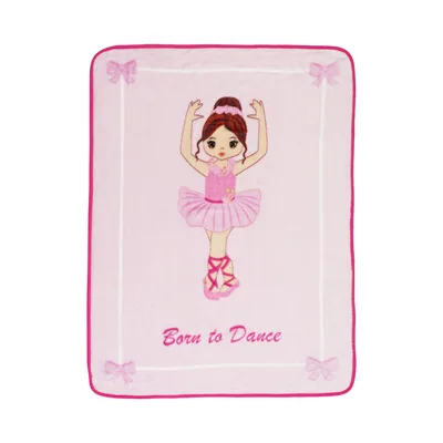 Ballerina Born to Dance Blanket for Little Dancers