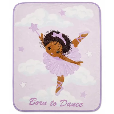 Born to Dance Ballerina Blanket for Little Dancers